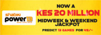 Shabiki Power 13 Weekend Jackpot predictions