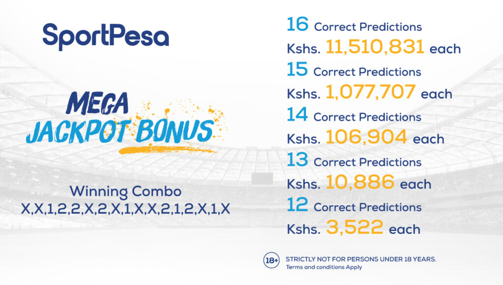 Sportpesa Mega Jackpot Results Goal Goal Tips