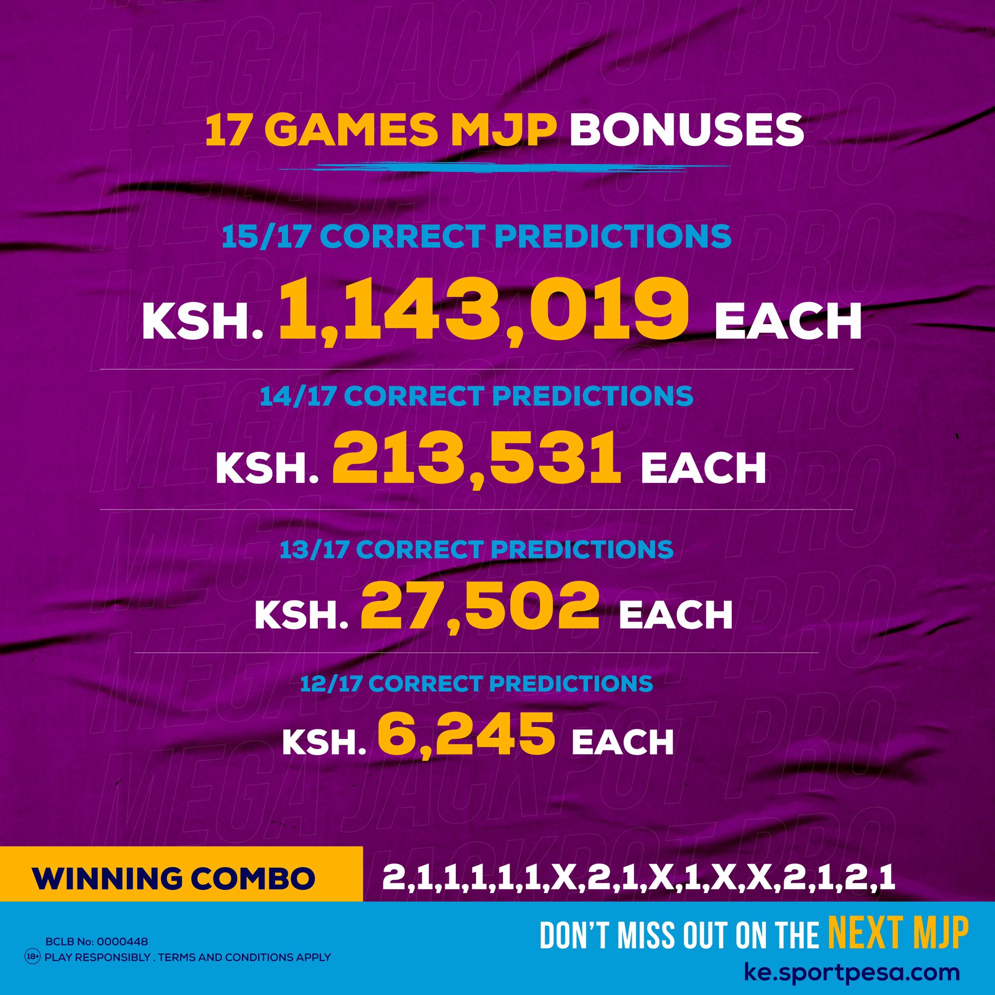 Sportpesa Mega Jackpot Winners, Results and Bonuses for This Week(Ksh1.14Million Winner)