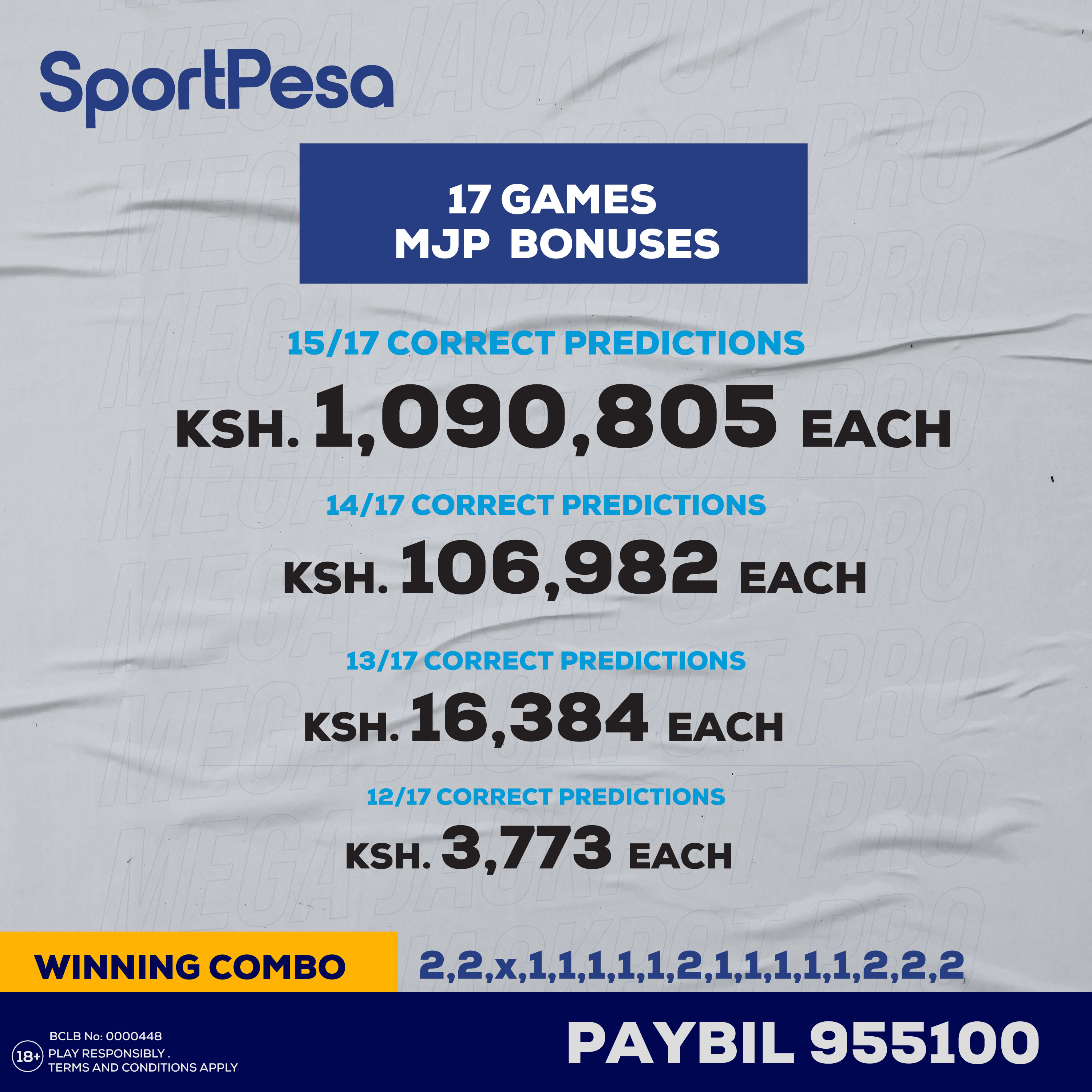 Sportpesa Mega Jackpot Winners, Results and Bonuses for This Week(Ksh255k Winner)