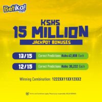 Betika Midweek Jackpot Winners and Results